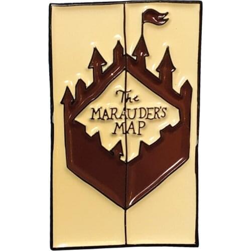 P5342 Dongmanli Map Hard Enamel Pins Badge Backpack Collar Lapel Women Men Cute Jewelry