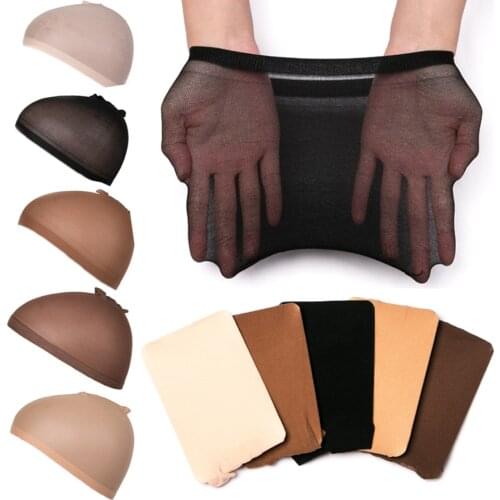Wig Cap Hair Net for Weave 2 piece/pack Hair Wig Nets Stretch Mesh Wig Cap for making Wigs Free Size