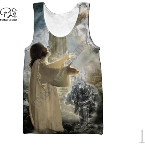 PLstar Cosmos 3DPrint Newfashions Knights Templar Art Retro Classic Harajuku Tank Top Vest Men/Women Unisex Sleeveless Style-1