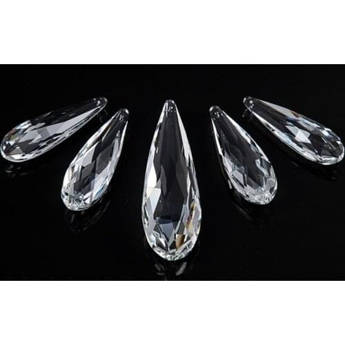 Camal 1pcs 76mm 89mm 100mm 120mm Clear Hanging SunCatcher Pendant Crystal Prisms Ornament Home Lamp Lighting Wedding Decoration