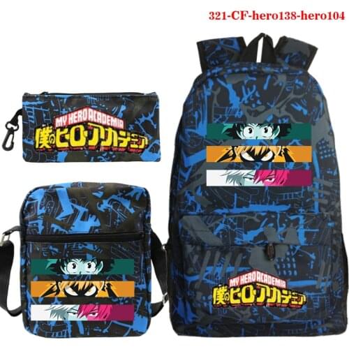 My Hero Academia Backpack for Kids Students Boku No Hero Academia School Bags Teenagers Bookbags Anime Knapsack Cartoon Rucksack