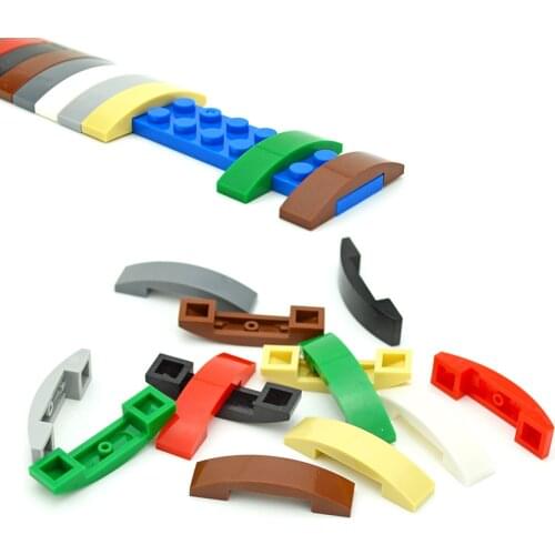 Assembles Particles Compatible with 93273 Slope Curved 4x1 Double Hyperboloid Building Blocks DIY Bricks Special MOC Parts Toys