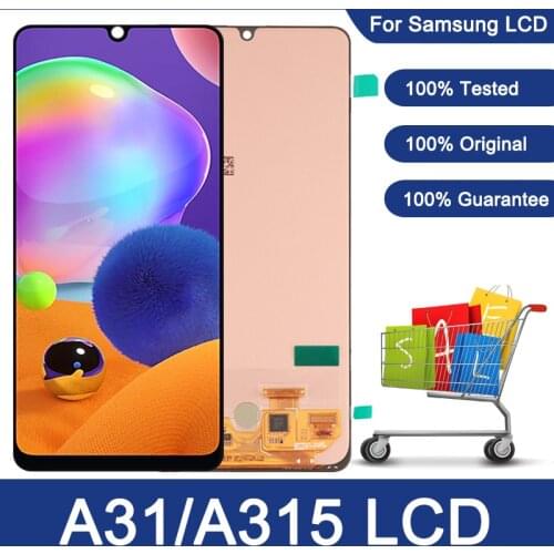 Super AMOLED 6.4" LCD For Samsung Galaxy A31 LCD Display Touch Screen Digitizer Assembly For Samsung A315 A315F LCD Replacement