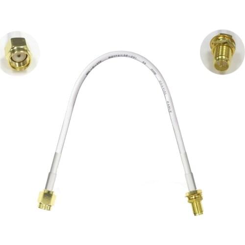 1PC RP-SMA Male to RP-SMA female nut pigtail cable adapter plug 15/30/50/100cm low loss high quality wireless router