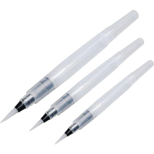 S / M / L Portable Paint watercolor pen 2pcs Calligraphy painting tools Can be filled with ink pen Watercolor soft pen Art brush