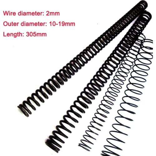 1PCS Y-type Compression Spring Wire Diameter 2mm Spring Steel Pressure Spring Outer Diameter 10-19mm Length 305mm
