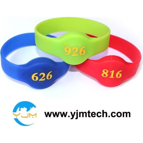 100pcs/lot S01 Waterproof RFID Wristband 125KHz Silicone Bracelet