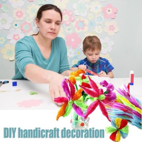 100 Pcs Chenille Stems for DIY Crafts Decorations Creative School Best Gift for Kids Best Christmas Gift High Quality Practical