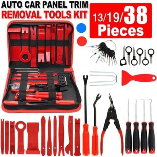 11/13/19/38pcs Pry Disassembly Tool Auto Car Audio Dash Tirm Panel Installer Dashboard Removal Opening Repair Tools Kit