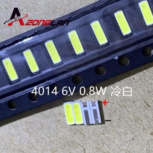 2000PCS/Lot PCT SMD LED 4014 6V 0.8W Cool White Replace 4020 For TV Backlight Application