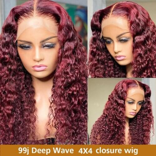 26Inch Burgundy Long Kinky Curly Synthetic Lace Front Wigs For Black Women With Baby Hair Daily Wear Fiber Hair Wigs 180%Density