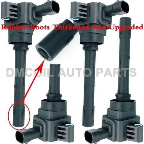 4 PCS IGNITION COIL FOR GREAT WALL C50 AVAL H2 H6 DONGFENG SCENREY 580 GW4G15T 1.5T 2012- RUBBER BOOTS THICKENED AND UPGRADED