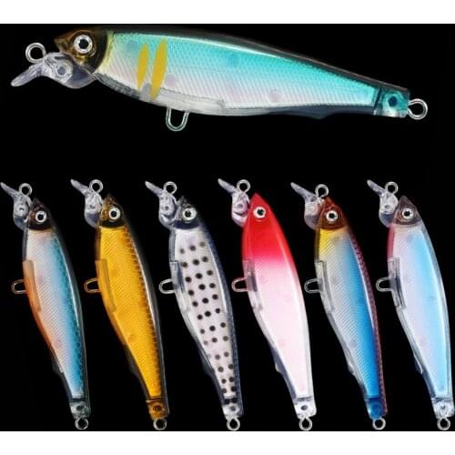 AI-SHOUYU New Vibration Fishing Lure Artificial 70mm/7.6g Hard Bait Floating With 2 Hook Ice Saltwater Hot Model Fishing Tackle