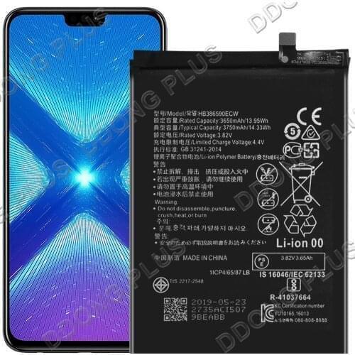 HB386590ECW Battery For Huawei Honor 8X JSN-L22 Battery Replacement Repair Part