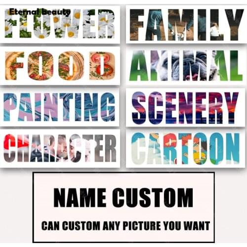 5D Diy Diamond Painting Full Drill Name Photo Custom Cross Stitch Kits Letters Customized Diamond Embroidery As a Memorable Gift