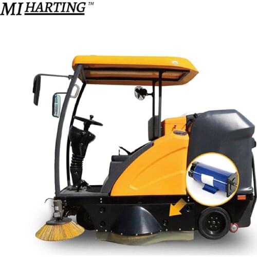 Auto Four Brush Electric Ride On Floor Sweeper Scrubber With CE And ISO Certificate