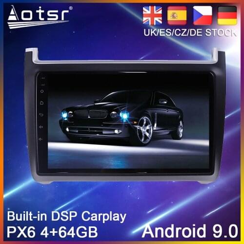 Android 10 PX6 Car DVD Player GPS Navigation For Volkswagen VW polo sedan 2008 2015 Auto Radio Stereo Multimedia Player HeadUnit