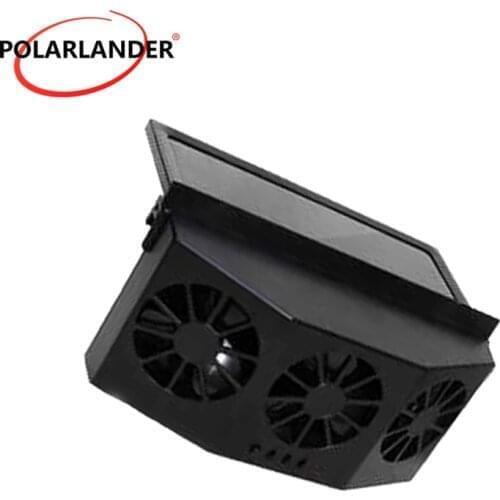Solar Energy Car Fan Automatic Rechargeable Air Purifier System Car Gills Cooler Exhaust Fan Air Vent 8W