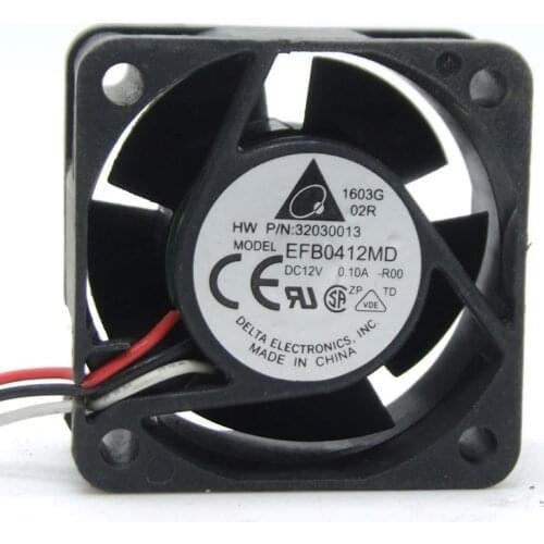 USED DELTA 4020 EFB0412MD 12V 0.10A 4cm server switch ATX cooling fan