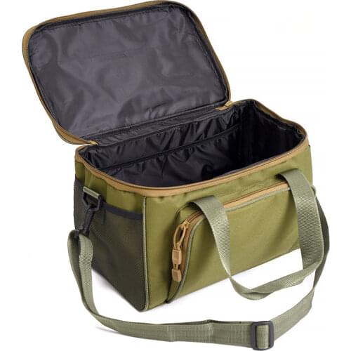 Large Waterproof Fishing Tackle Bag Case Bait Box Shoulder Strap Pocket Fishing Gear Canvas Bag three color optional