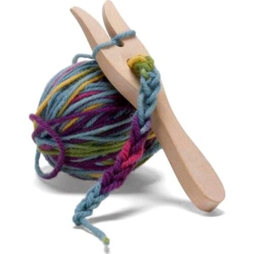 Wooden Handmade Y Needle Children DIY Handmade Products Wooden Fork Knitting Accessories Weaving Loom Tools Crafts Supplies New