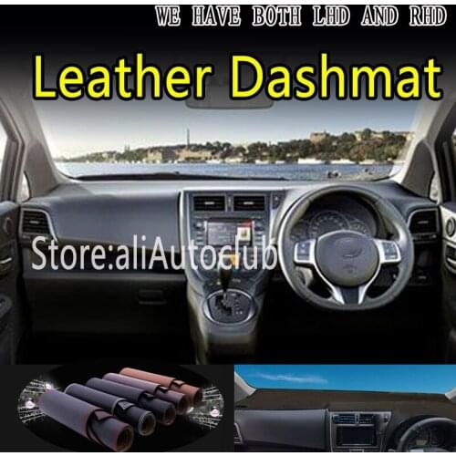 For toyota RACTIS VERSO-S SUBARU TREZIA XP120 2010-2017 Leather Dashmat Dashboard Cover Dash Mat Carpet Car Styling accessories