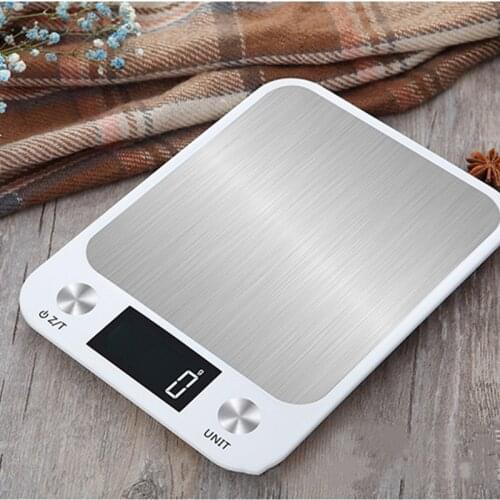5/10kg 1g Electronic Kitchen Scale Digital Food Scale Stainless Steel Weighing Scale LCD High Precision Measuring Tools