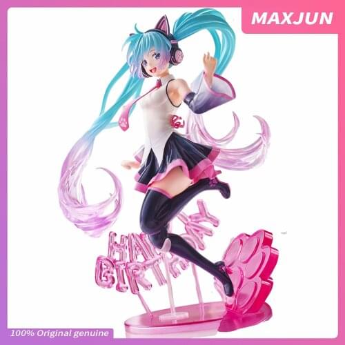 MAXJUN Pre-sale Original TAITO VOCALOID Anime Miku Figure Cat ear PVC Action Figure Collection Model Doll Toys kawaii figure