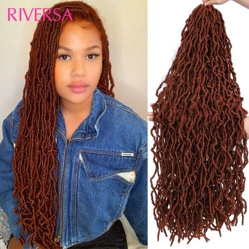 Nu Soft Locs Crochet Hair 36 Inch Long New Locs Crochet Braids Hair Synthetic New Styles Goddess Faux Dreadlocks Hair Extensions
