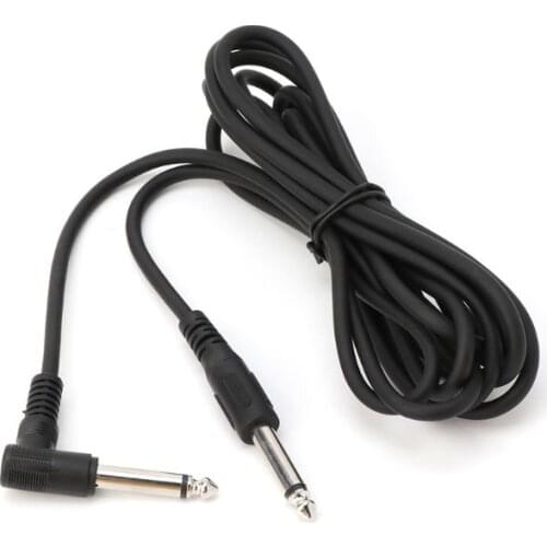 3M/10 Feet Instrument Guitar Cable 6.35mm Straight To Right Angle Plug N58B