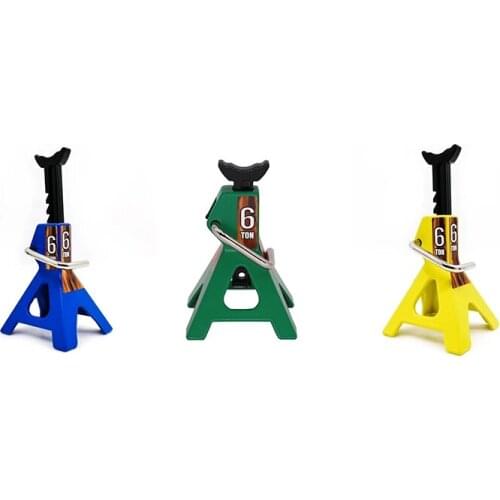 Metal Jack Stands 6 Ton Height Adjustable for 1/10 RC Crawler Truck Car Trx4 SCX10 Simulation Climbing Vehicles