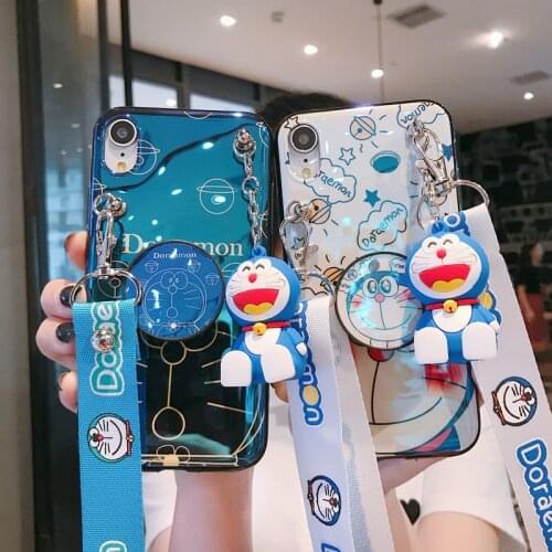 Blue Ray Doraemon Cartoon Case For Samsung J2 J3 J4 J5 Prime J6 J7 Pro Note 8 10 Lite 20 Ultra M11 M21 M30s Soft Silicone Cover