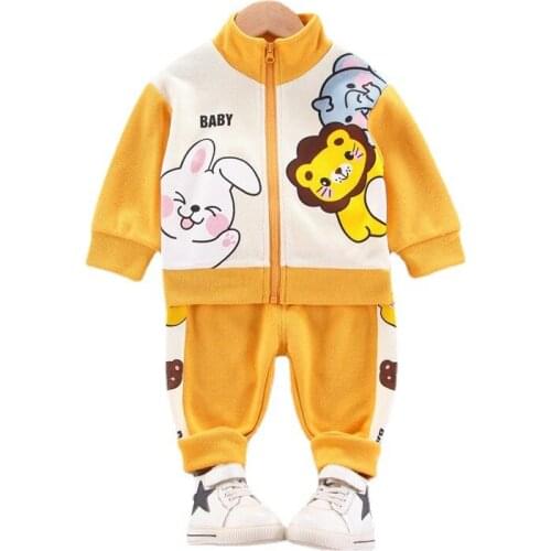 New Children Clothing Spring Autumn Baby Girl Clothes Boys Sports Jacket Pants 2Pcs/Sets Toddler Active Outfits Kids Tracksuits