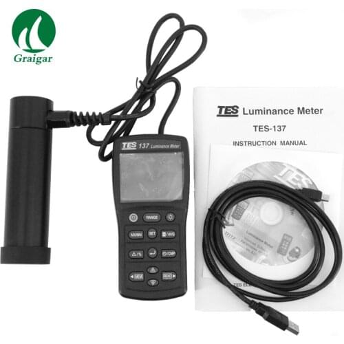 New Original TES-137 Luminance Meter Dual Display 4-digit LCD TES137