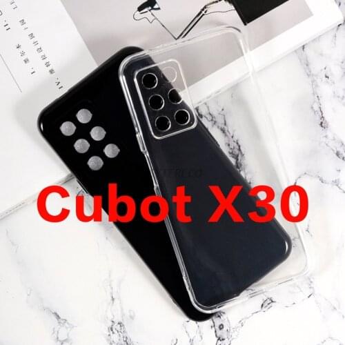 Transparent Phone Case For Cubot X30 Case Silicone Dirt-resistant Soft Black TPU Case For Fundas para Cubot X30 X 30 Etui coque