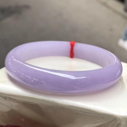Certificate 100% Genuine Natural Jadeite Bangle Women Violet Bracelet Certified Real Jades Stone Green Emerald Bangles