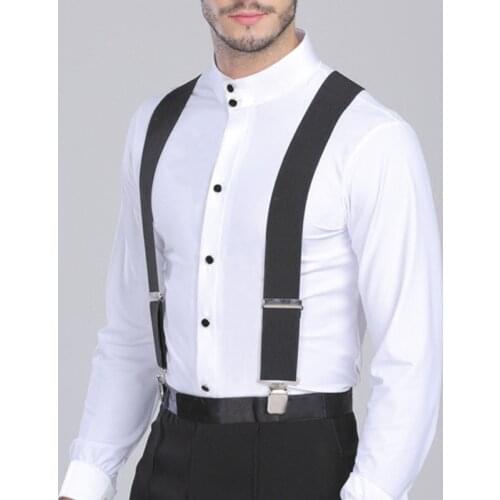 50mm Wide Elastic Adjustable Men Trouser Braces Suspenders X Shape with Strong Metal Clips Ceinture Homme Cinturones Hombre