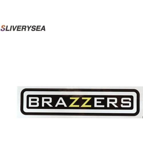 SLIVERYSEA 4.9*22.5cm Car Sticker BRAZZERS Funny Reflective Sar stickers Auto Decals Removable Car Accessories #B1062