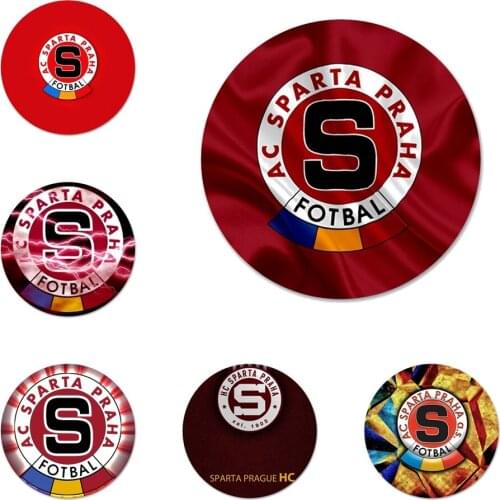 Sparta Prague logo Icons Pins Badge Decoration Brooches Metal Badges For Clothes Backpack Decoration