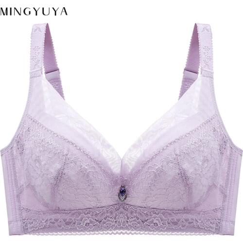 Light breathable tone underwear no steel ring bra no sponge cotton bra large size underwear CD lace bra push up bra underwear