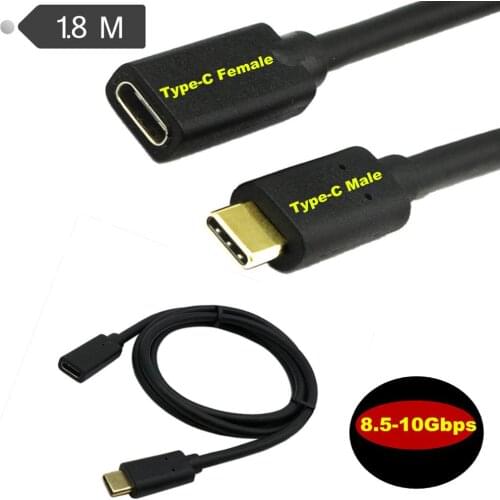Gold plated USB type-C Extension Cable Male to Female USB C Extender Cord USB 3.1 Type C Fast Charging