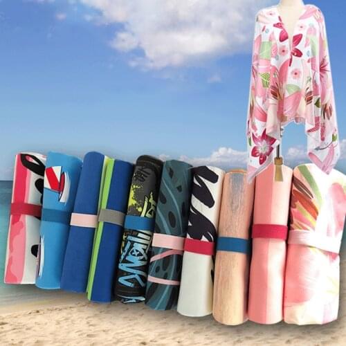 Micro Fiber Beach Towels Outdoor Water Sports Bath Towel for Adult Large Absorbent Swimming Cloth Portable Beach Chair Blanket