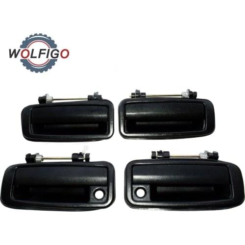 WOLFIGO Front Rear Left Right Exterior Door Handle for Toyota Corolla 1988-1992 6924012110 6923012110 6922012110 6921012110