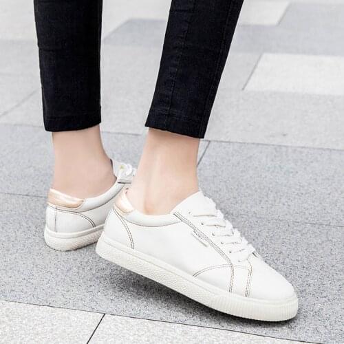 Casual Women Shoes 2021 Spring Platform Lace-up White Shoes Sneakers Woman Tenis Feminino Casual Female Shoes Big Size