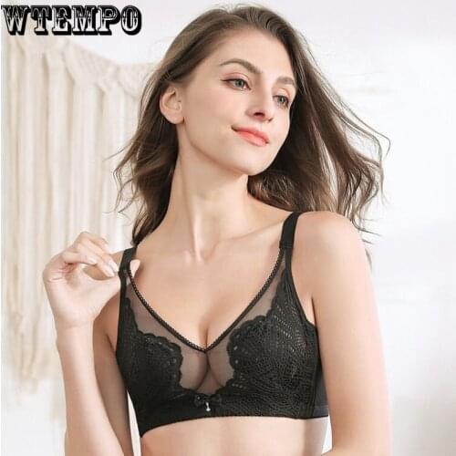 Plus Size Bra for Women C D Bras Plus Size Underwear Wireless Sexy Gathered Bralette Women Push Up Bras Woman Plus Size Bra Bras