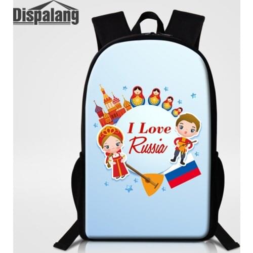 Dispalang Russian Doll Print Women Backpack Cartoon School Bags For Teenage Girls Woman Fashion Back Pack Students School Bags
