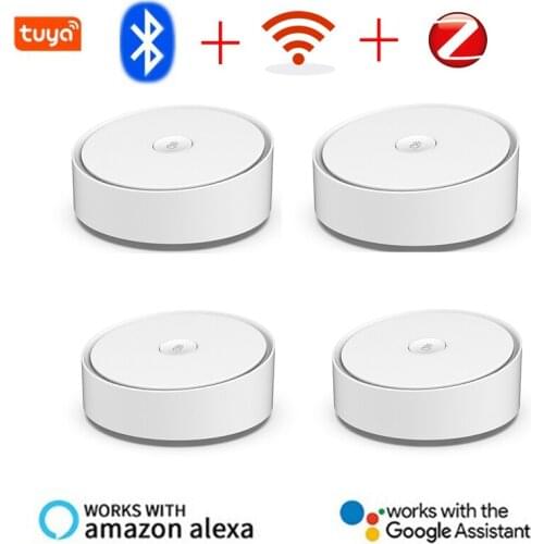 Zigbee Smart Multi-mode Gateway Wifi Bluetooth Mesh Hub Work With Tuya Smart App Voice Control Via Alexa Google Home Smart Life