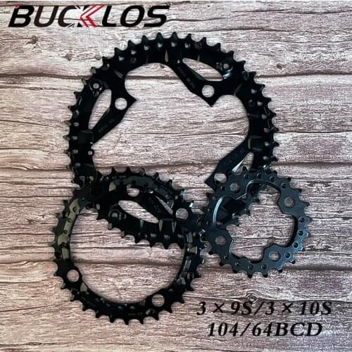 104/64BCD MTB Chainring 3*9Speed 3*10speed Bicycle Chainring 22T 24T 32T 42T 44T Mountain Bike Chainwheel Bike Crankset Part