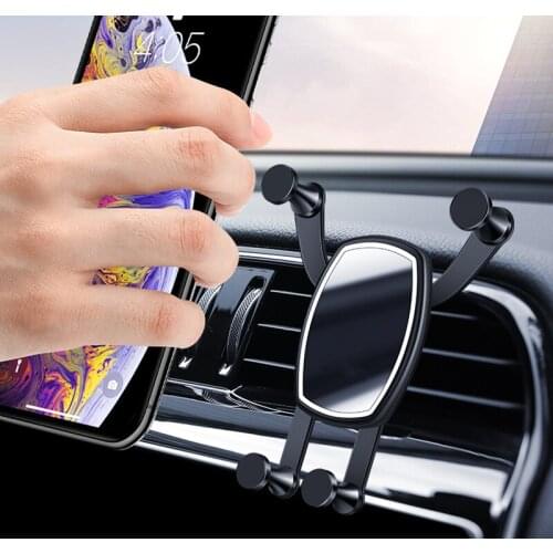 1PCS Universal Gravity Car Mount For Mobile Phone Holder Car Air Vent Flexible adjustment Clip Stand Cell phone GPS Support