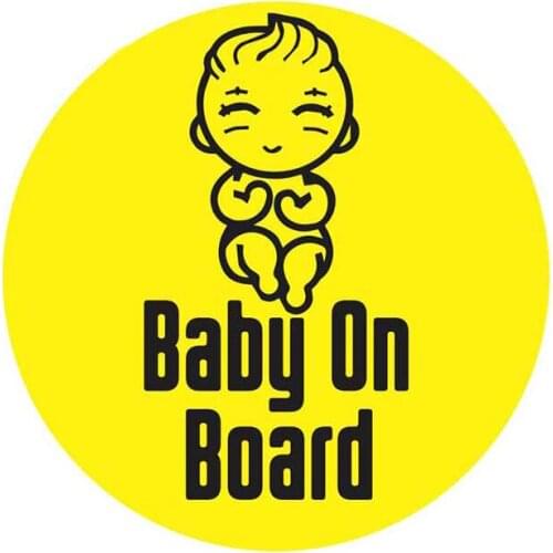 13cm x 13cm for Baby on Board Infant Refrigerator Bumper Car Stickers Graphics Waterproof Trunk Decal Car Assessoires